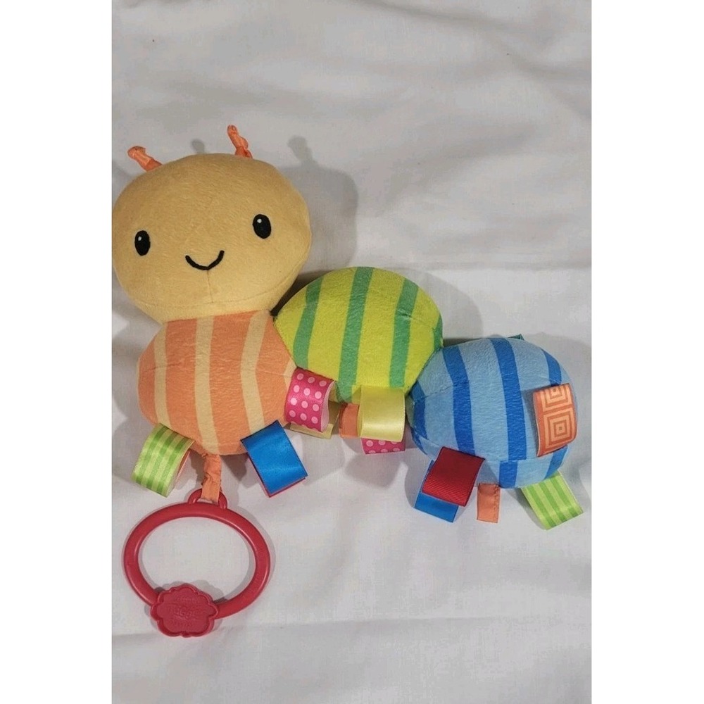Taggies Stuffed Plush Musical Caterpillar Crib Carseat Handle Baby Toy